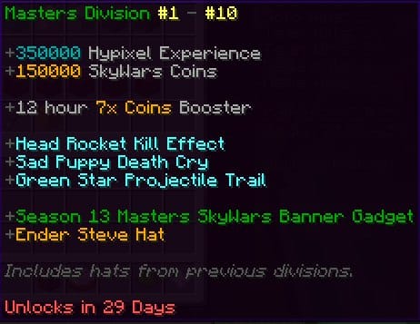 Обновление SkyWars (Ranked)